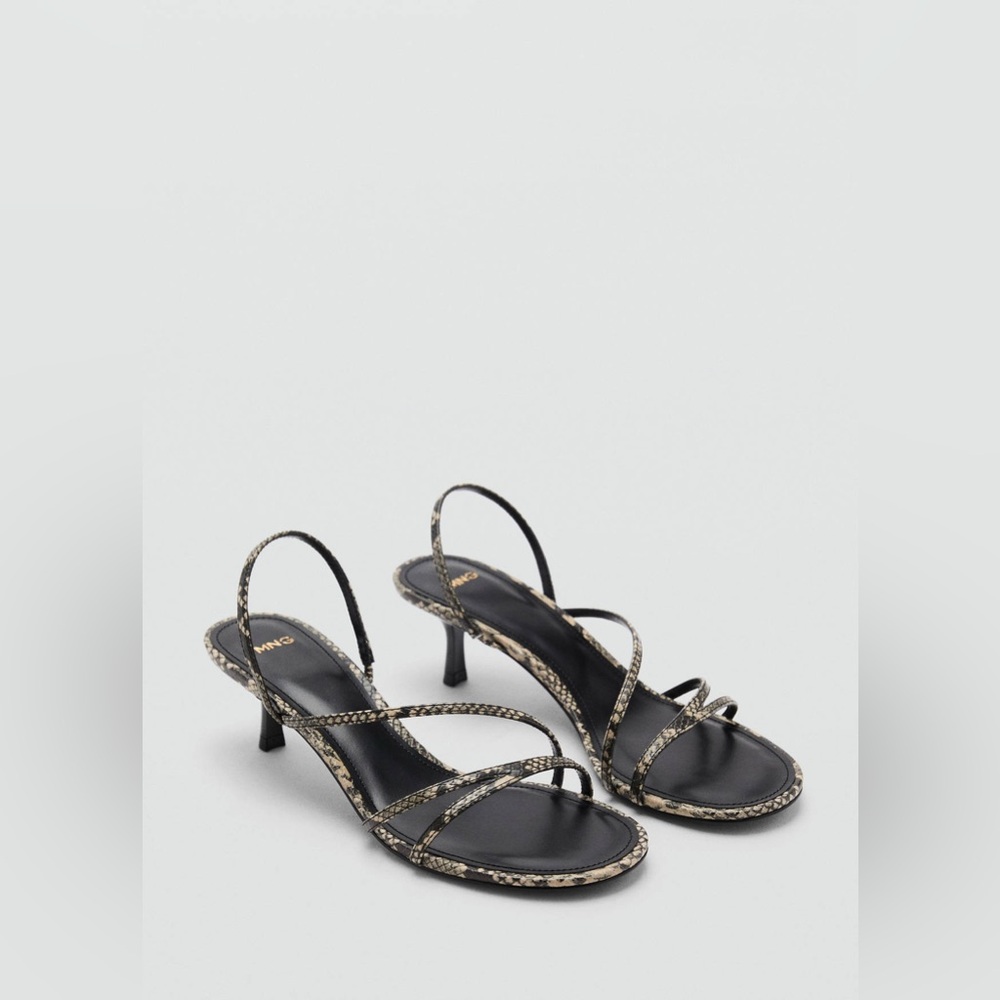 NIB MANGO Strappy Heeled Sandals